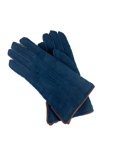 Gants Homme Mouton retourné gansé cuir