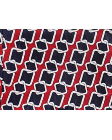 Foulard " Paris " Snood 100% soie Rouge Bleu blanc